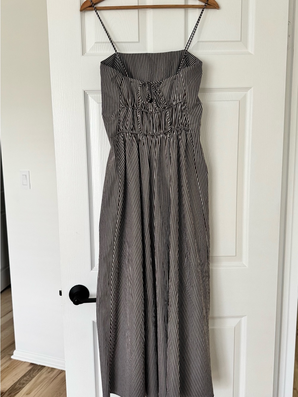 COS Striped 100% cotton Midi Dress size 4 - Picture 6 of 8